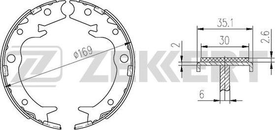 Zekkert BK-4298 - Komplet kočnica, bubanj kočnice www.molydon.hr