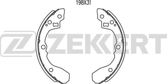 Zekkert BK-4257 - Komplet kočnica, bubanj kočnice www.molydon.hr