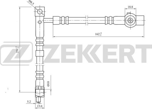 Zekkert BS-9441 - Kočiono crijevo, lajtung www.molydon.hr