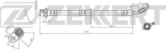 Zekkert BS-9418 - Kočiono crijevo, lajtung www.molydon.hr