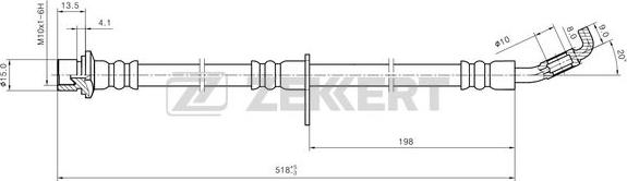 Zekkert BS-9480 - Kočiono crijevo, lajtung www.molydon.hr