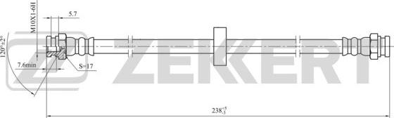 Zekkert BS-9433 - Kočiono crijevo, lajtung www.molydon.hr