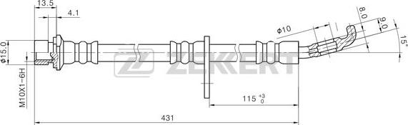 Zekkert BS-9479 - Kočiono crijevo, lajtung www.molydon.hr