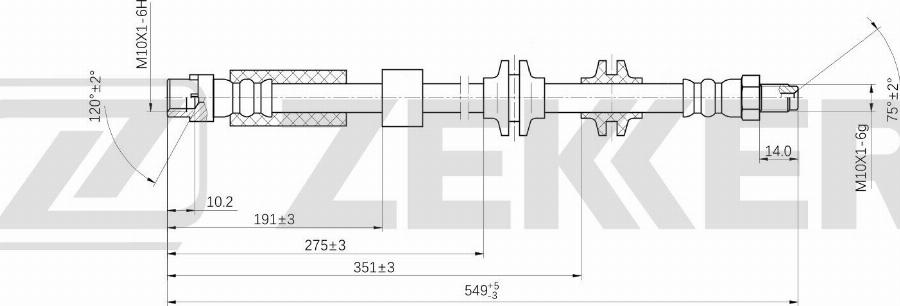 Zekkert BS-9548 - Kočiono crijevo, lajtung www.molydon.hr