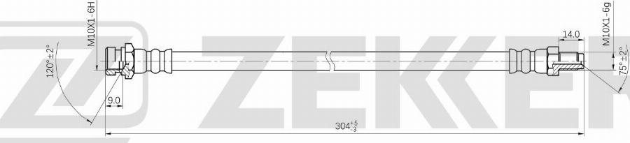 Zekkert BS-9547 - Kočiono crijevo, lajtung www.molydon.hr