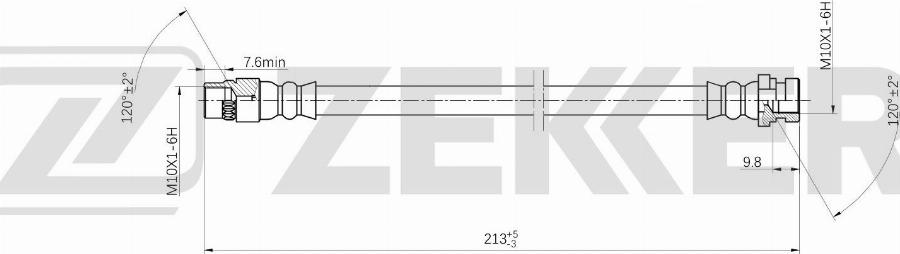 Zekkert BS-9555 - Kočiono crijevo, lajtung www.molydon.hr