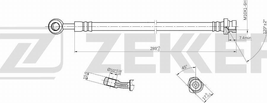 Zekkert BS-9557 - Kočiono crijevo, lajtung www.molydon.hr