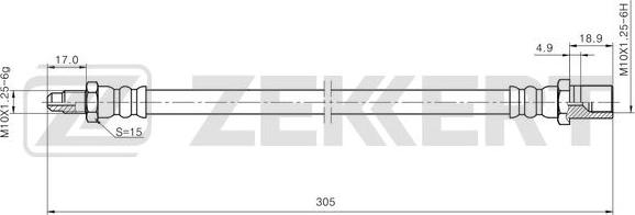 Zekkert BS-9502 - Kočiono crijevo, lajtung www.molydon.hr