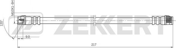 Zekkert BS-9511 - Kočiono crijevo, lajtung www.molydon.hr