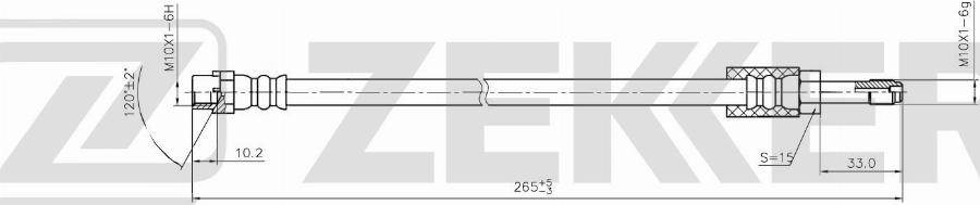 Zekkert BS-9531 - Kočiono crijevo, lajtung www.molydon.hr