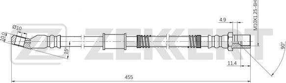 Zekkert BS-9527 - Kočiono crijevo, lajtung www.molydon.hr