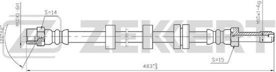 Zekkert BS-9082 - Kočiono crijevo, lajtung www.molydon.hr