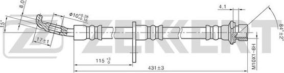 Zekkert BS-9142 - Kočiono crijevo, lajtung www.molydon.hr