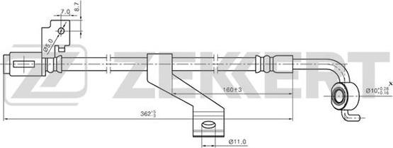 Zekkert BS-9162 - Kočiono crijevo, lajtung www.molydon.hr