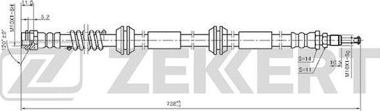 Zekkert BS-9396 - Kočiono crijevo, lajtung www.molydon.hr