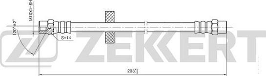 Zekkert BS-9398 - Kočiono crijevo, lajtung www.molydon.hr