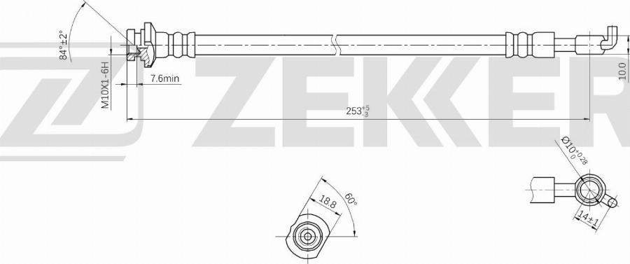 Zekkert BS-9383 - Kočiono crijevo, lajtung www.molydon.hr