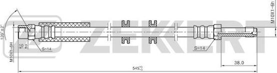 Zekkert BS-9231 - Kočiono crijevo, lajtung www.molydon.hr