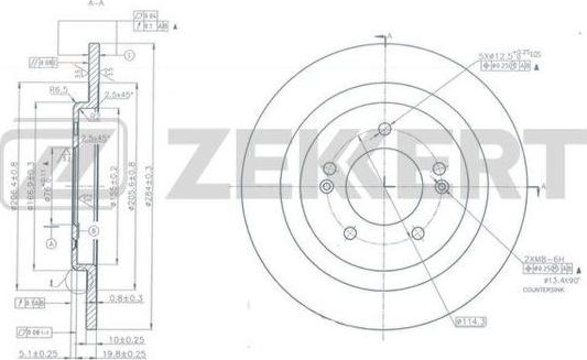 Zekkert BS-5996 - Kočioni disk www.molydon.hr