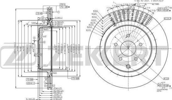 Zekkert BS-5993 - Kočioni disk www.molydon.hr