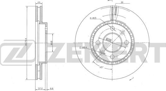 Zekkert BS-5944 - Kočioni disk www.molydon.hr