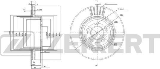 Zekkert BS-5948 - Kočioni disk www.molydon.hr