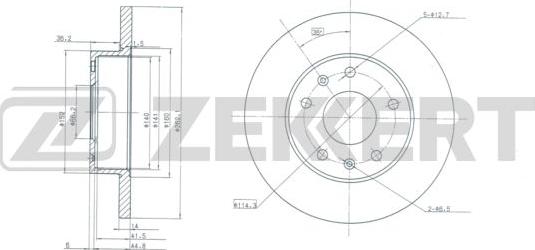 Zekkert BS-5959 - Kočioni disk www.molydon.hr