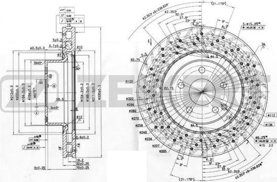 Zekkert BS-5952 - Kočioni disk www.molydon.hr