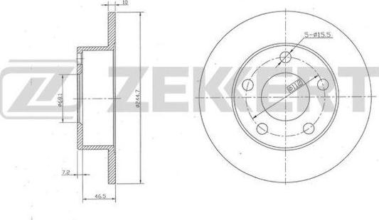 Zekkert BS-5964 - Kočioni disk www.molydon.hr