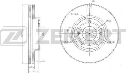 Zekkert BS-5960 - Kočioni disk www.molydon.hr