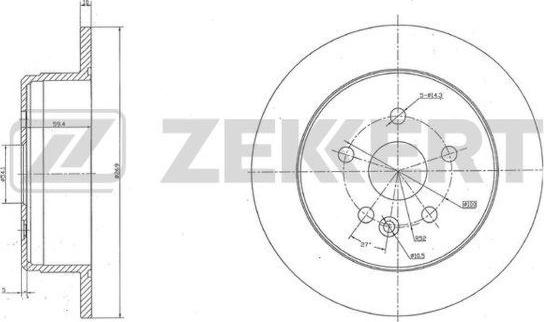 Zekkert BS-5961 - Kočioni disk www.molydon.hr