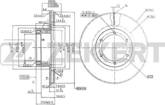 Zekkert BS-5915 - Kočioni disk www.molydon.hr