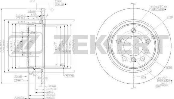 Zekkert BS-5910 - Kočioni disk www.molydon.hr