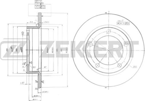 Zekkert BS-5913 - Kočioni disk www.molydon.hr