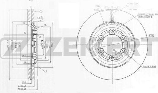 Zekkert BS-5984 - Kočioni disk www.molydon.hr