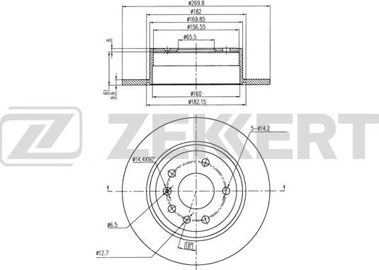 Zekkert BS-5981 - Kočioni disk www.molydon.hr