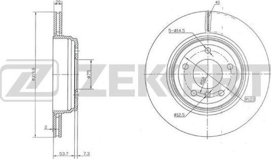 Zekkert BS-5935 - Kočioni disk www.molydon.hr