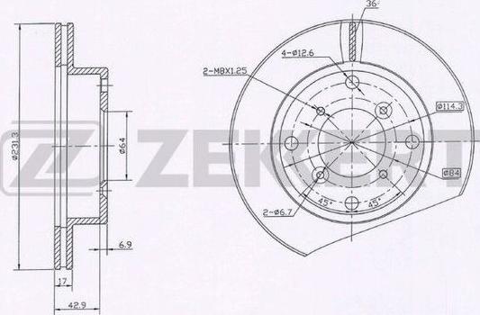 Zekkert BS-5930 - Kočioni disk www.molydon.hr