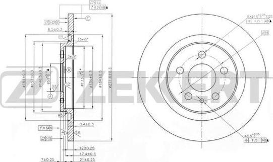 Zekkert BS-5938 - Kočioni disk www.molydon.hr