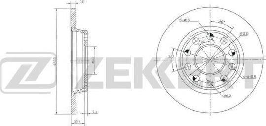 Zekkert BS-5932 - Kočioni disk www.molydon.hr