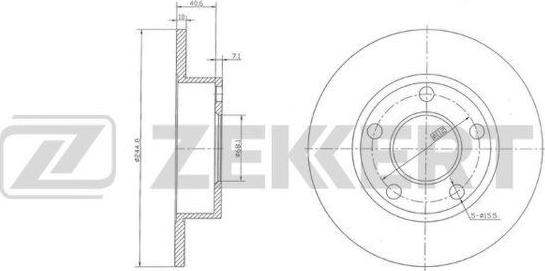 Zekkert BS-5929 - Kočioni disk www.molydon.hr