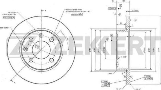 Zekkert BS-5926 - Kočioni disk www.molydon.hr