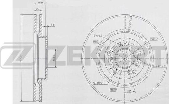 Zekkert BS-5920 - Kočioni disk www.molydon.hr