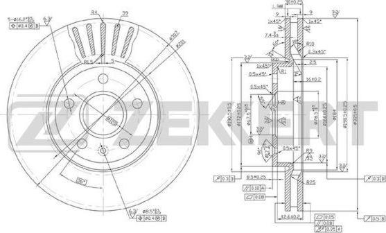 Zekkert BS-5923 - Kočioni disk www.molydon.hr