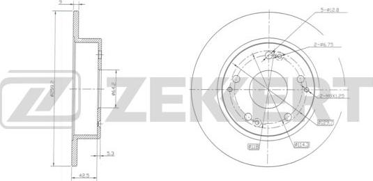 Zekkert BS-5927 - Kočioni disk www.molydon.hr