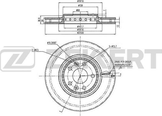 Zekkert BS-5975 - Kočioni disk www.molydon.hr