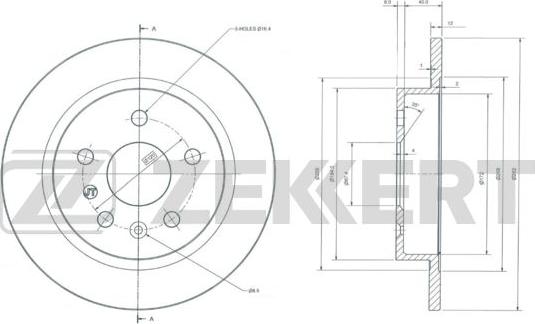 Zekkert BS-5971 - Kočioni disk www.molydon.hr