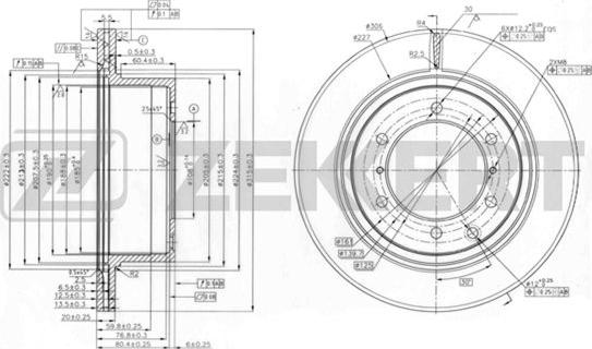 Zekkert BS-5499 - Kočioni disk www.molydon.hr