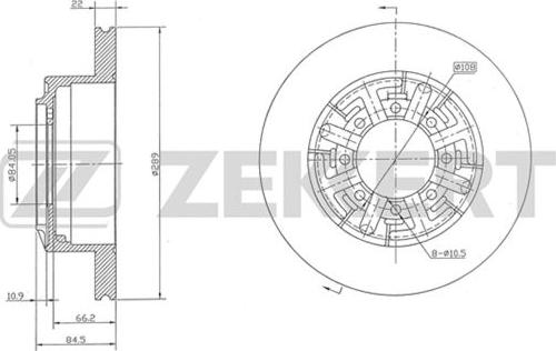 Zekkert BS-5443 - Kočioni disk www.molydon.hr