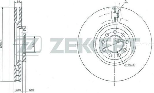 Zekkert BS-5447 - Kočioni disk www.molydon.hr